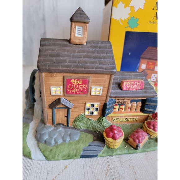 Vintage Autumn accents cider mill fall home decor village accessory - Picture 2 of 9